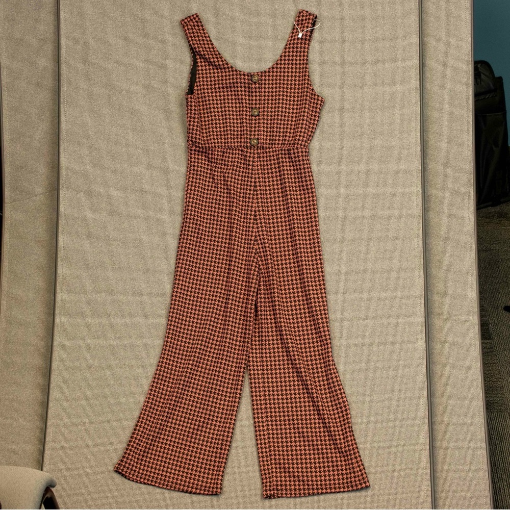 Beautees Houndstooth Jumpsuit